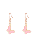 Korean Style Butterfly Earrings – Gold Outline