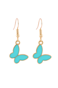 Korean Style Butterfly Earrings – Gold Outline
